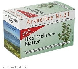 H&S MELISSENTEE 20St Filterbeutel PZN:2070499