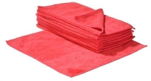 SBS Mikrofasertücher | 40 x 40 cm | 20 Stück | rot | Microfasertuch Mikrofaser Tuch Microfasertücher
