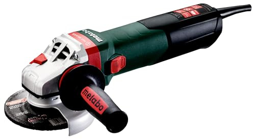 metabo Winkelschleifer WEBA 17-125 Quick - 1700 W, 125 mm - Werkzeugloser Scheibenwechsel, Autobalancer, Anti-Vibration, Scheibenbremse, Sicherheitskupplung - Profi-Gerät für Industrie & Handwerk