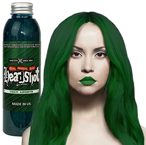 Grüne Haarfarbe Headshot Toxic Absinth, Semi-permanente Haartönung 150 ml