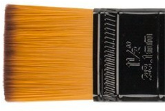 Creative Mark Ebony Splendor Short-Handle Synthetic Sable Paint Brush, Wash 1-1/2 in, Teijin Multi-Filament Hair, Handcrafted Synthetic Paint Brushes for Acrylic Painting, Watercolor Painting & More