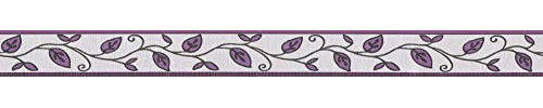 A.S. Création selbstklebende Bordüre Only Borders Borte 5,00 m x 0,05 m creme schwarz lila Made in Germany 262226 2622-26