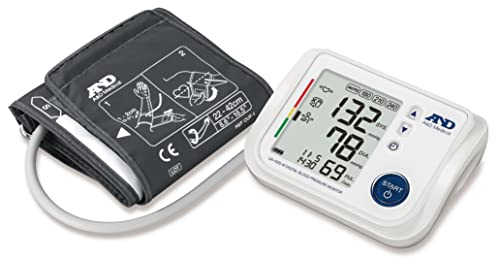 A&D Medical - UA-1020W Upper Arm Blood Pressure Monitor with AFib screening