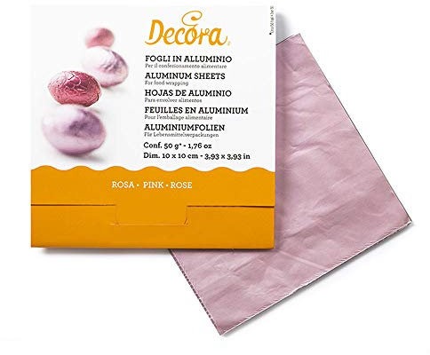 Decora Aluminium Sheets, Pink, 11 x 11 x 2 cm