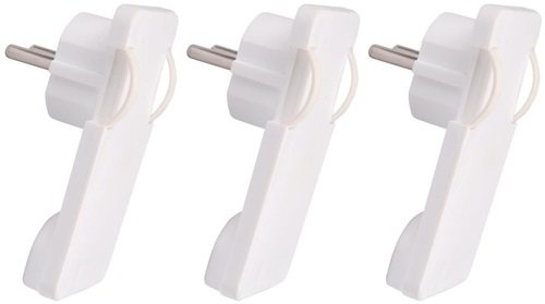 3X Schuko Stecker Flachstecker flach Winkelstecker Schukostecker