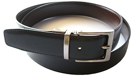 YOJAN PIEL Cinturón Reversible PIEL de UBRIQUE | 115 | Cinturón Elegante Para Vestir en Bodas y Eventos Formales | Cómodo y Ajustable Estilo Clásico con Hebilla