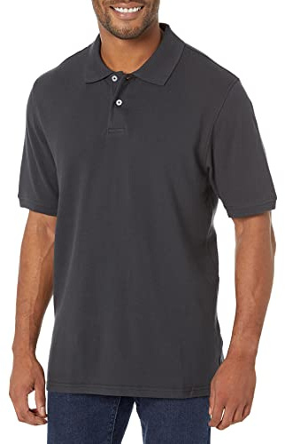 Amazon Essentials Men's Regular-Fit Short-Sleeve Cotton Piqué Polo Shirt (Available in Big and Tall)