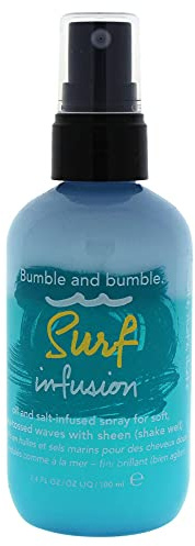 Bumble and bumble. Surf Infusion Spray salé bi-phasé | Soin après-shampooing effet « retour de plage » | Spray texturisant au sel marin | Brillance | Cheveux ondulés, lisses, 100 ml