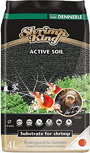 Dennerle Shrimp King Active Soil 4 Liter - Bodengrund für Garnelen und Aquascaping