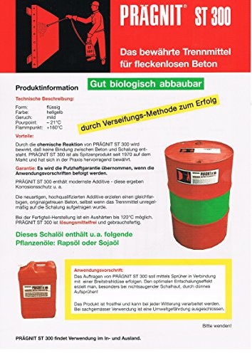 5,0 litri ES schaloel trennmittel per calcestruzzo