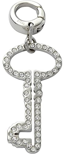Fossil Damen-Charm Schlüssel Edelstahl Zirkonia JF00030040