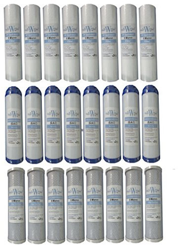 The Water Filter Men Impianto ad Osmosi Inversa di Acqua filterka rtuschen, 25,4 cm, Universale, 24 Pezzi