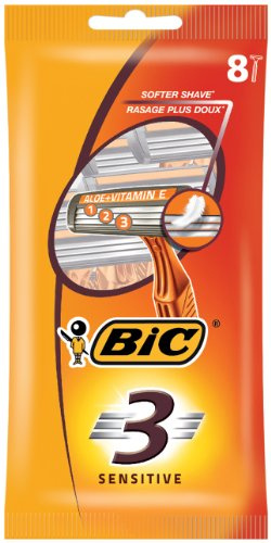 BIC Herren-Rasierer 3 Sensitive, 8 Stück