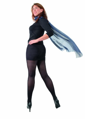 BAHNER Stützhose 80den, Große Größen, Damen, Strumpfhose mit Stützeffekt, Größe XXXL, schwarz