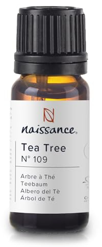 Naissance Teebaumöl (Nr. 109) - 10ml - Naturreines Ätherisches Teebaum Öl - Ätherische Öle für Naturkosmetik, Aromatherapie, Duftlampe, Duftöl für Aroma Diffuser