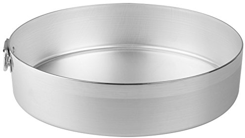 Pentole Agnelli Family Cooking Alluminio Tortiera Cilindrica con Anello, Argento, 40 cm