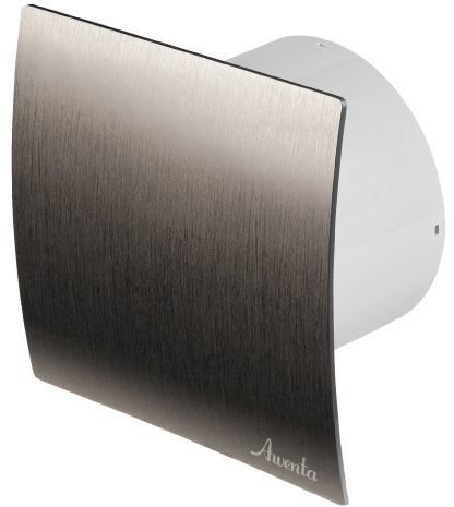 Ventilatore da bagno, Ø 100 mm, argento spazzolato, ventilatore da soffitto, ventilatore frontale da parete, ventilatore da incasso, ventilatore da bagno, cucina, standard