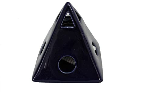 DONREGALOWEB Essentials in Pyramidenform aus Keramik, glänzend, Blau