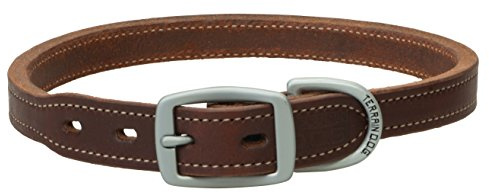 Terrain D.O.G. Oiled Harness Leather Hybrid Dog Collar, 1 x 23
