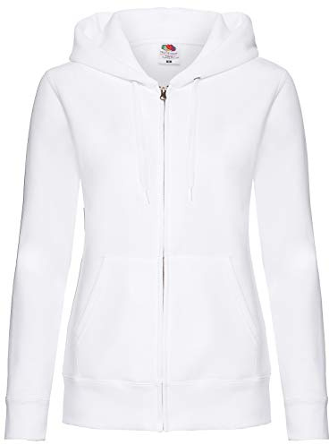 Fruit Of The Loom Lady-Fit Damen Kapuzenjacke/Sweatshirt-Jacke mit Kapuze