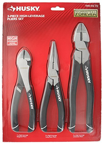 Husky 3-piece High-leverage Pliers Set