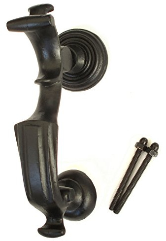 Grande nero ghisa battente per porta (20,3 cm/20 cm)