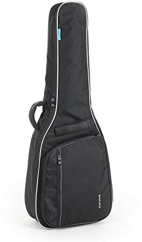 GEWA Gig Bag Economy 12mm para bajo acústico, negro (resistente al desgarro y al agua, acolchado de 12 mm, lujosas correas de mochila, gran compartimento para accesorios) 212300