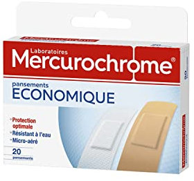 Pansements économiques Mercurochrome - x20