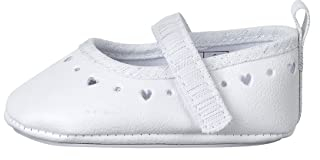 Sterntaler Mädchen babyballerina Krabbel Hausschuhe, Weiß, 17/18 EU