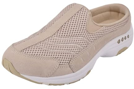 Easy Spirit Traveltime Women's Slip On, 7 B(M) US, Natural-Suede