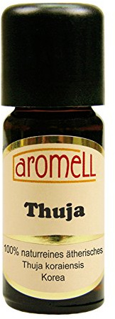 aromell Thuja - 100% naturreines, ätherisches Öl aus Korea, 10 ml