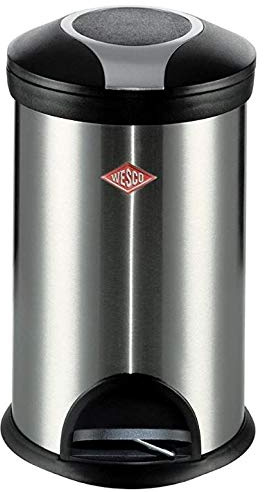 WESCO 107 214-47 Ed Abfalleimer, Silber, 12L