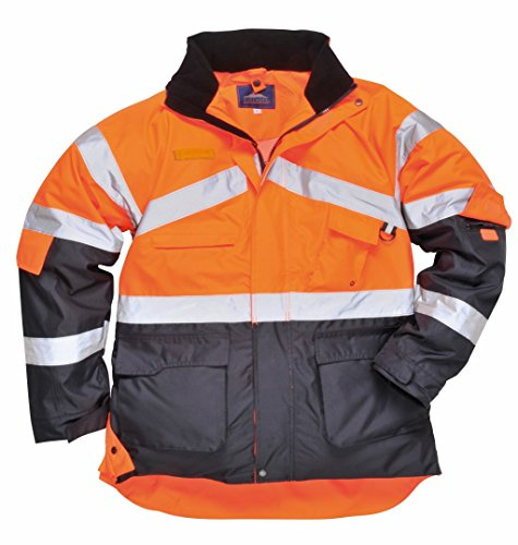 Portwest – säkerhetsjacke S760 signalfärg 2 färger andas – orange/marinblå, XL
