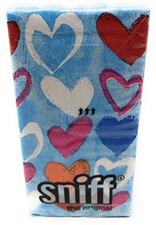 Sniff Lot Of Love Taschentuch, Papiertaschentücher, 10 Stück, Tissue, Rot / Weiß, 51559