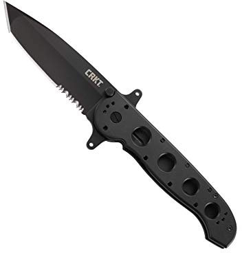 Columbia River Knife and Tool's M16-14SF Big Dog Aluminum Tanto Blade Combo Edge Knife