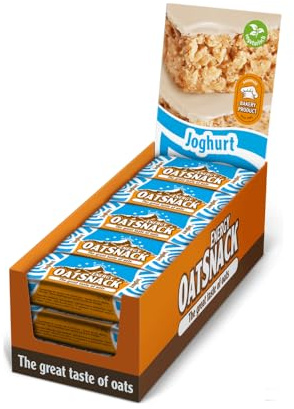 EnergyOatSnack Joghurt (15x65g) | Kohlenhydrat Energieriegel mit Haferflocken für Sport & Freizeit | Langanhaltende Energie & leckerer Geschmack | Handgemacht & Veggie | Das Original