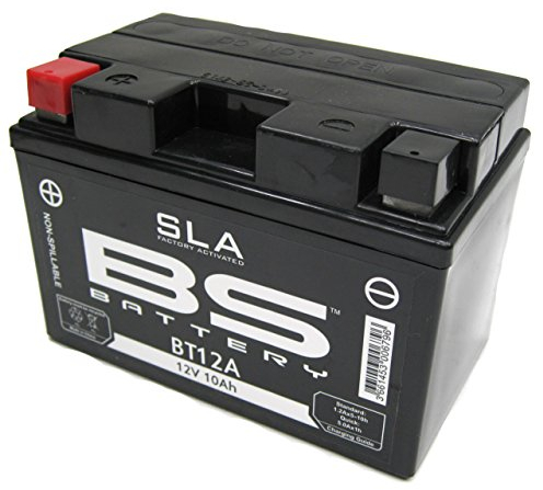 BS Battery 300679 BT12A AGM SLA Motorrad Batterie, Schwarz