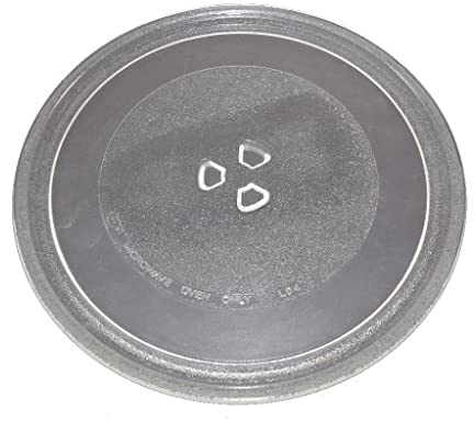 Microwave Glass Turntable Plate 284mm 3 Fixing Points Compatible With Hotpoint, Indesit, Kenmore, Kenwood, LG, Maytag, Morphy Richards, Panasonic, Russell Hobbs, Sainsburys Universal Replacement
