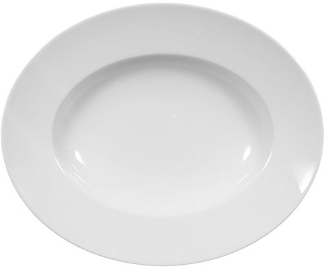 Seltmann Weiden 001.092030 Lukullus Pastateller/Teller tief - oval - 32x26 cm - Porzellan - weiß