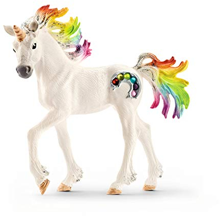 SCHLEICH 70525 bayala Spielfigur - Regenbogeneinhorn Fohlen, Spielzeug ab 5 Jahren