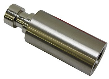 Gardinia Estensione per aste, per Supporto di 1 Asta, 4 mm Lunghezza, 20 mm Diametro, Finitura in Acciaio Inossidabile