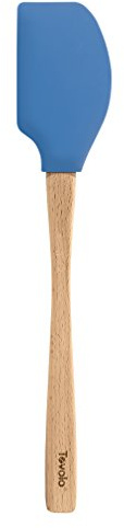 Tovolo 81-10246 Teigschaber mit Holzgriff in Holz capriblau