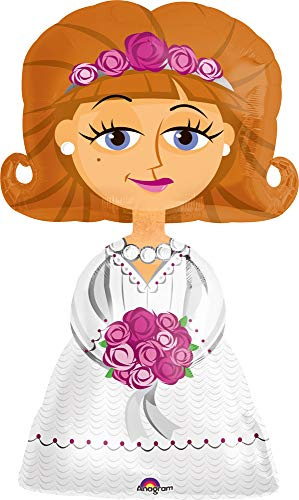 Pallone foil Airwalker 48 - 122 cm Sposa