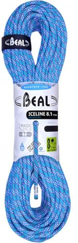 Beal dynamisches Seil Ice Line 8.1 mm 2 x 50 m Anis- Orange Unicore