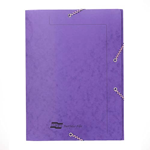 Exacompta Mappe mit Gummizug, 320 x 250 mm, Lila, 10 Stück