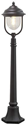 Konstsmide Parma Standleuchte B: 24 cm T: 24 cm H: 118 cm, 1 x 75 W, IP43 lackiertes Aluminium, schwarz 7225-750