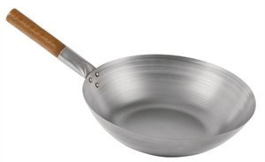 Londres Wok Base plana Wok 330 mm tamaño: 330 (Ø) mm. Material: acero