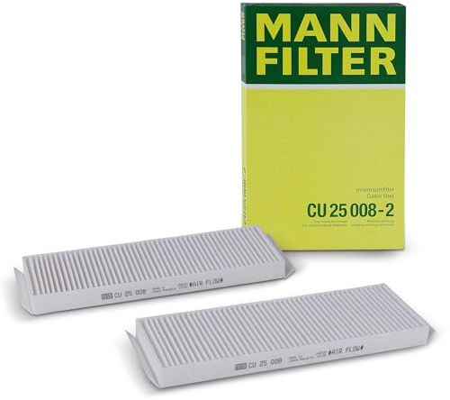 MANN-FILTER CU 25 008-2 Innenraumfilter/Kabinenluftfilter (2er Set) - für Pkw + Transporter
