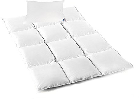 Mayaadi-Home HS55 Kinder Set DAUNEN 100% Natur Decke 100x135cm BETTDECKE + 40x60cm KOPFKISSEN STEPPBETT