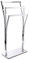 MSV - 100128-ML1 - Porte Serviettes sur Pied 3 Barres Design en Acier Couleur Argent Chromé Aspect Chic, pour Salle de Bain Contemporaine